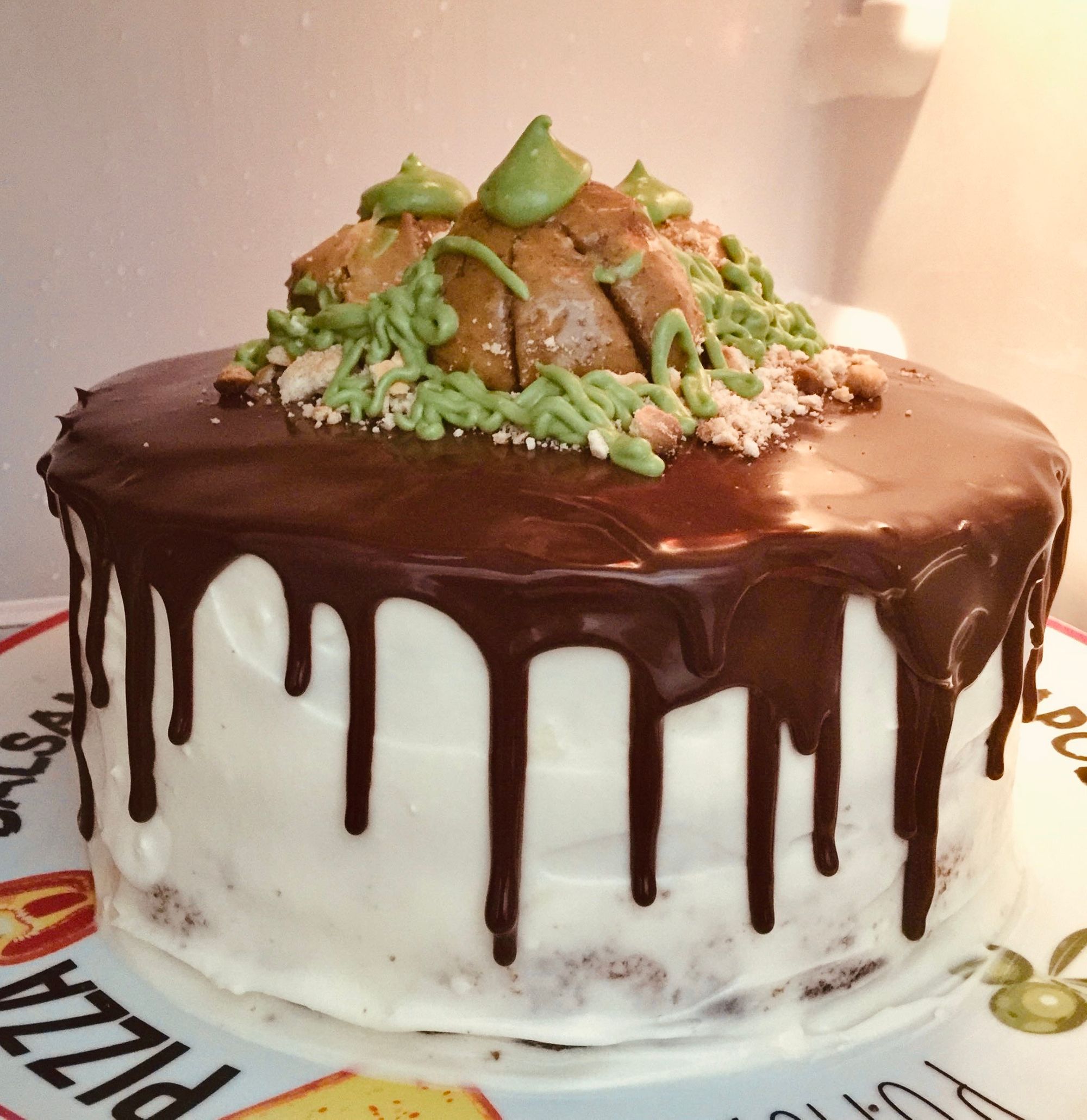 Layered Pumpkin Spice Drip Cake